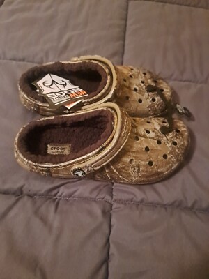 Crocs Classic Lined Realtree Edge Camo Clog 205377-280 M 7  display picture 2