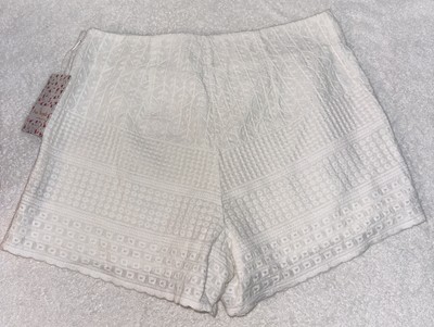 Short Free People Femme - Taille 30 - Style Boho Festival - Rayures Bleu Et Blanc - Coupé - Porté Une Fois