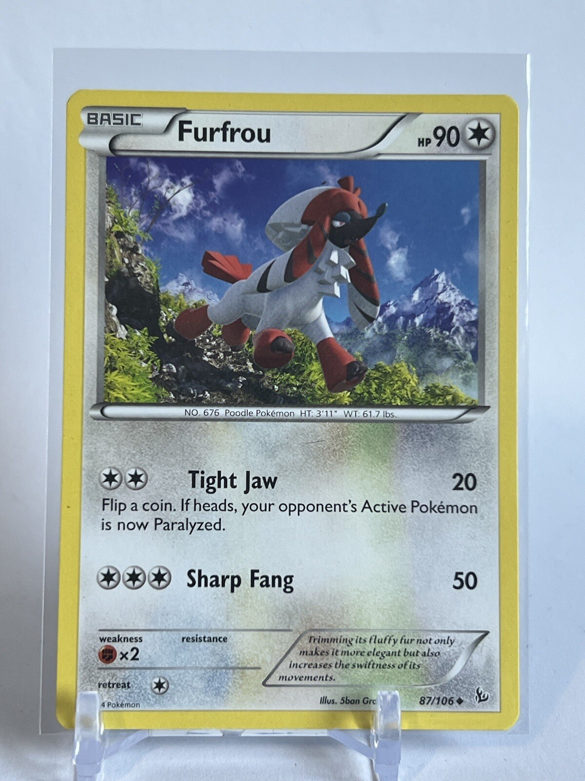 Furfrou 87/106 - Flashfire - Uncommon - Pokemon Card TCG