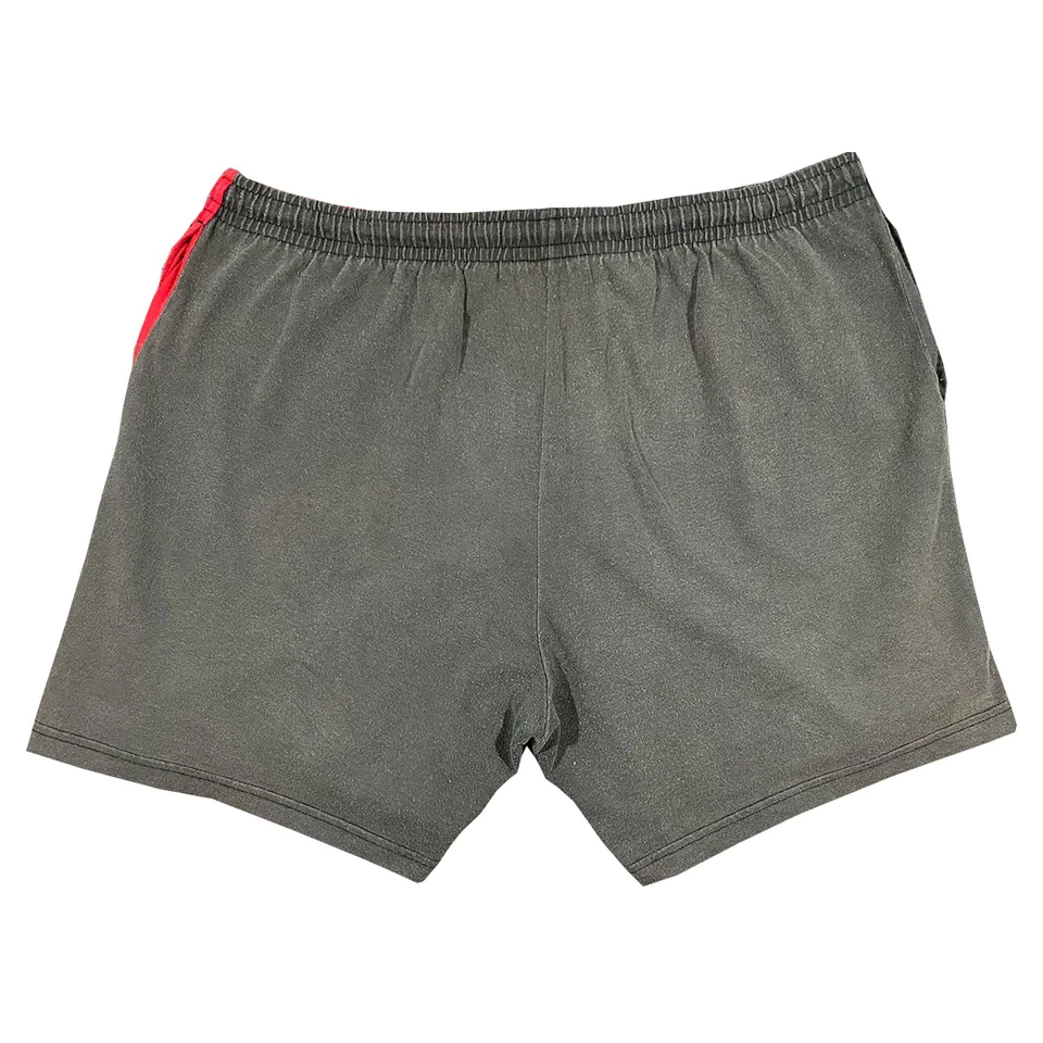 Shorts de basquete masculino vintage anos 90 Nike Air Hare Jordan 7 vermelho preto tamanho XL - Imagem 2 de 4