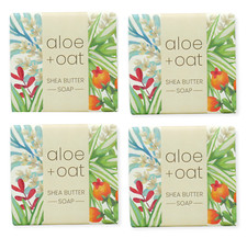 Greenwich Bay 1.9oz Soap Bar, Aloe  Oat - Set of 4 R5H029 
