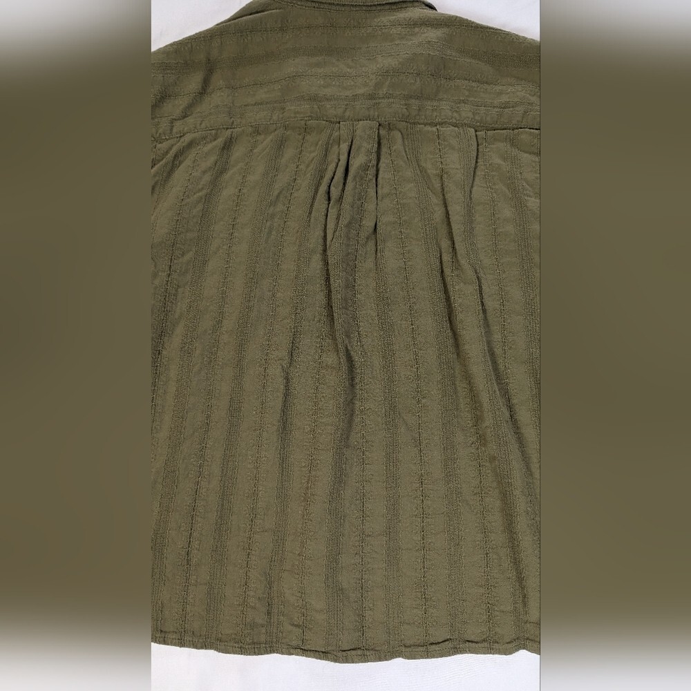 Loft Green Long Sleeve, Button Down Pullover, Emb… - image 10