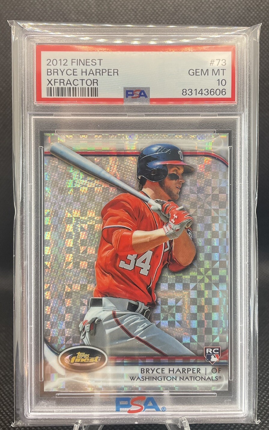 2012 Bryce Harper Rookie Topps Finest #73 Xfractor Rookie PSA 10 - GEM MINT