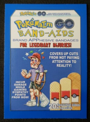 Pokémon 2017 Wacky Packages 50th Anniversary Blue Card #5 PokeMaim