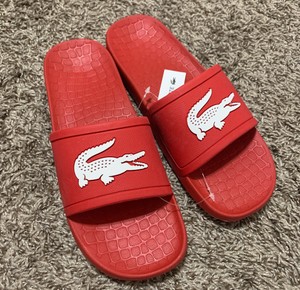 lacoste croc slide