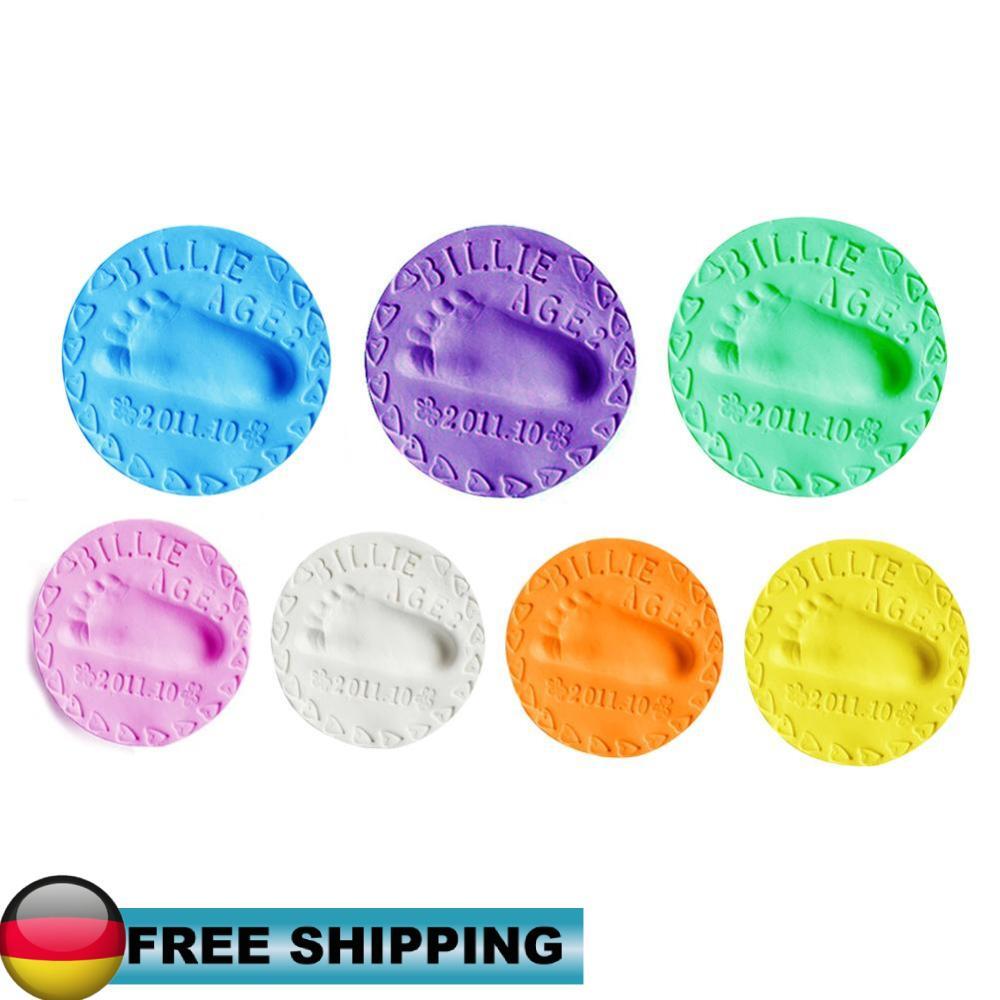 20g Baby Hand Foot Abdruck Set Lufttrocknende Ton Baby Pflege Abdruck Schlamm DI 20g Baby Hand Foot Abdruck Set Lufttrocknende Ton Baby Pflege Abdruck Schlamm DI