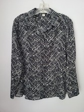 Coldwater Creek Shirt Womens PM Button Up Blouse No Iron Lightweight