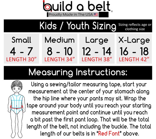 Build A Belt Niños Transparente Estrás Abatible Top 1.25" Hebilla con Cinturón Web - Imagen 3 de 24