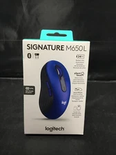 Logitech Signature M650 L Full-size Wireless Scroll Mouse (910-006232) BLUE New