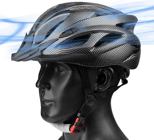 Fahrradhelm mit integriertem Formteil atmungsaktiv Sicherheitshelm Mountainbike - Bild 4 von 5
