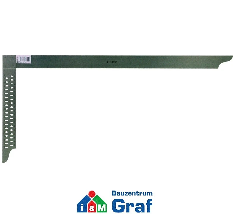 HaWe Flachwinkel Zimmermannswinkel NIROSTA-Stahl, Länge 700 mm /#857571
