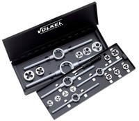 Schneideisen-Set M3 - M12 Linksgewinde , Hss , + Windeisen, Gewindeschneideisen