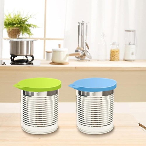 4 Pcs Pet Food Can Covers Lids Fit All Standard Size Dog & Cat Can Tops BPA Free - Picture 7 of 9