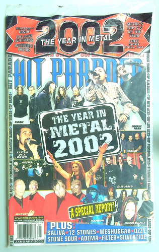 HIT PARADER Magazine ~January 2003 ~ Special Report: The Year in Metal 2002