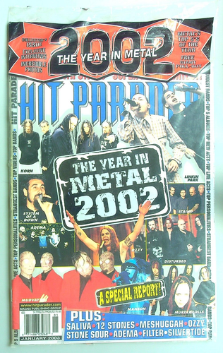 HIT PARADER Magazine ~January  2003 ~ Special Report: The Year in Metal 2002 - Picture 1 of 2