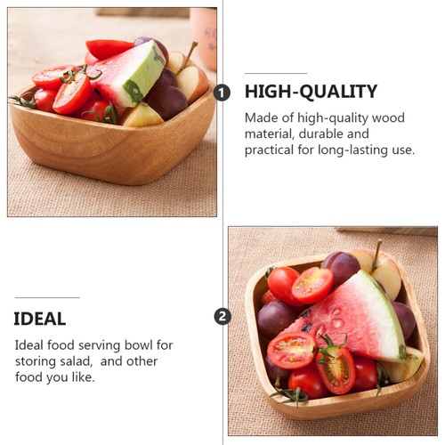 mango wood salad bowl wooden fruits bowl wood serving bowl Dessert Bowl Wooden - Picture 4 of 12