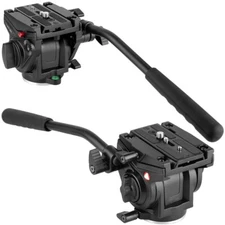 Heavy Duty Tripod Fluid Head Drag Pan for Cameras Video Camcorders Shooting Film