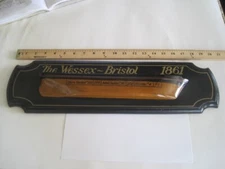 The Wessex Bristol Wood Boat Plaque 1861 Wall Hanging Half Hull Model 20" x 5"