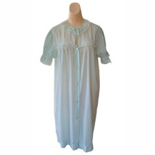 Barbizon Womens Denise Nightgown Size Medium 70s Vintage Smocked Cottagecore