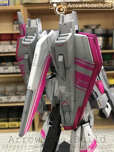 AeroModelBuild Z3 Gundam EW kit modellino MG 1/100 costruito e verniciato - Foto 12 di 13