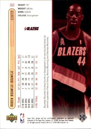 2001-02 Upper Deck 🏀 YOU PICK #2 - #437 🏀 NBA Cards SP RC Base Commons Stars - Photo 204 sur 238