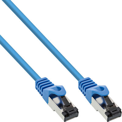 InLine  Patchkabel S/FTP (PiMf) Cat.8.1 2000MHz halogenfrei Kupfer blau 2m