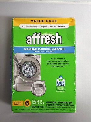 Affresh Washing Machine Cleaner 6-Tablet Choice 1, 2, 3 Boxes (6, 12, 18 Tablet)