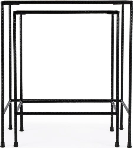 Iron and Marble Nesting Tables by Butler Specialty - Picture 4 of 7