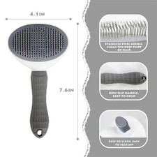 Self Cleaning Pet Grooming Brush for Dogs Cats Hair Remover Deshedding Comb