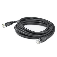 AddOn ADD15FCAT6BK 15ft RJ-45 M-M Cat6 Black Patch Cable