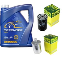 Inspektionspaket 5L Mannol 10W-40 FüR Mercedes W201 E 1.8 W124 230 200 C124 300