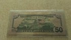 2013 PRINTING ERROR RED SMEAR BLEED ON FACE OF FEDERAL RESERVE  50 DOLLAR NOTE  — photo 7