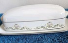 Noritake Contemporary Fine China Covered Butter Dish - Vintage