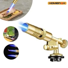 Camping Gas Torch Welding Fire Maker Lighter Butane Burner Kitchen Flame Gun BBQ