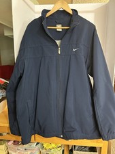 Nike Dri-FIT Men  s Navy Full Zip Athletic Performance Jacket Top Sz. XXL