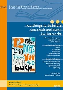 »12 things to do before you crash and burn« im Unte... | Buch | Zustand sehr gut