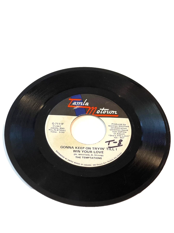 The Temptations- "Superstar" & "Gonna keep on trying' till I " 7" 45 RPM (#94) - Image 3 of 3