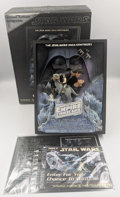 Star Wars Empire Strikes Back Code 3 movie poster sculpture LE 0339/3000