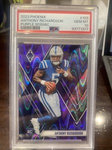 2023 Phoenix - Rookies Anthony Richardson #103 Purple /125 (RC) - Colts PSA 10