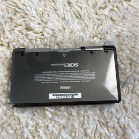 Nintendo 3DS Cosmo Black Handheld Console System CTR-001 Tested
