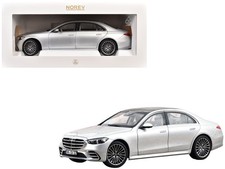 2021 Mercedes-Benz S-Class AMG Line Silver Sunroof 1/18 Diecast Norev