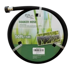 Rocky Mountain Goods Soaker Hose - Heavy duty rubber-Saves 70%(50-Feet by 5/8"