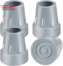 Crutch Tips, 4 Pack 7/8 Inch Heavy Duty Rubber Crutch Tips Rubber Cane Tips Repl