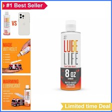 Water Based Warming Lubricant 8 oz Unscented Liquid For Men Women Couples Vegan