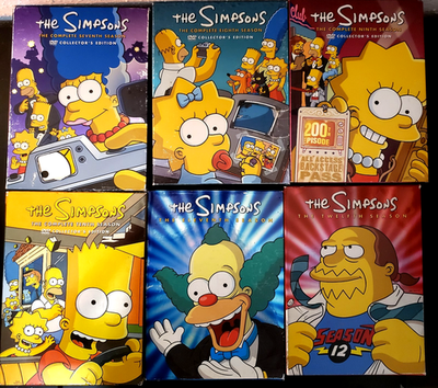 #ad The Simpsons DVD Bundle 18 DVD Lot: Seasons 1 17 20 Rough Boxes Discs Play $135.00