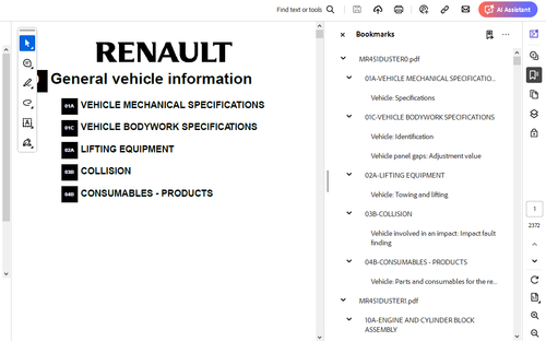 Renault Duster 2010-2017 Workshop Manual Repair Service PDF - Picture 2 of 3