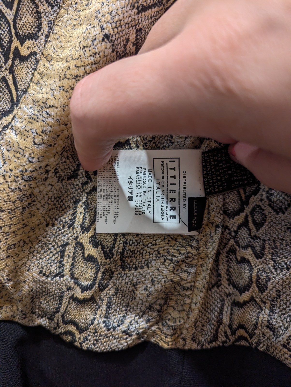 Just Cavalli Black Blazer Wool IT 46 Python Print… - image 9