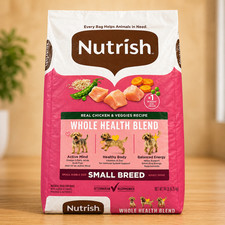 PET FOOD, Nutrish Small Breed Dog Food Chicken Veggies 14 lb Adult Dry Dog Food