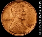 1947-S Lincoln Wheat Cent - Choice Gem Brilliant Uncirculated  No Reserve #L5191