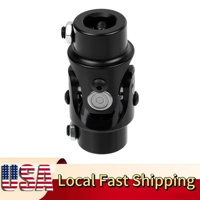 New 3/4''DD X 3/4'' DD Single Steering U Joint Coupler Black Steel Universal .